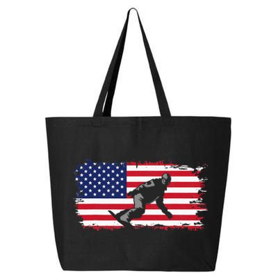 American Flag Snowboard Apparel Snowboarding Snowboard 25L Jumbo Tote