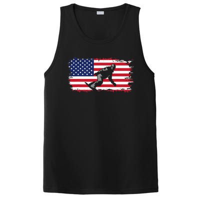 American Flag Snowboard Apparel Snowboarding Snowboard PosiCharge Competitor Tank