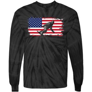 American Flag Snowboard Apparel Snowboarding Snowboard Tie-Dye Long Sleeve Shirt