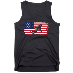 American Flag Snowboard Apparel Snowboarding Snowboard Tank Top