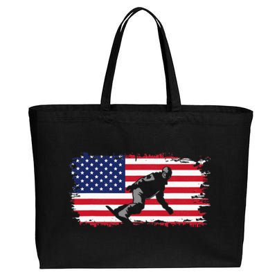 American Flag Snowboard Apparel Snowboarding Snowboard Cotton Canvas Jumbo Tote