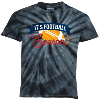 American Football Season Graphic Kids Tie-Dye T-Shirt