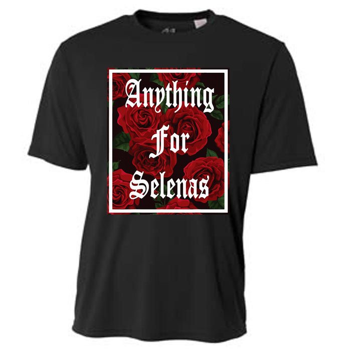 Anything For Selenas Red Roses Cooling Performance Crew T-Shirt