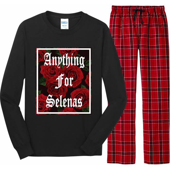 Anything For Selenas Red Roses Long Sleeve Pajama Set