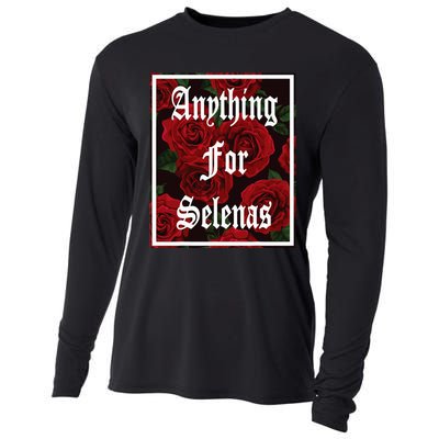 Anything For Selenas Red Roses Cooling Performance Long Sleeve Crew