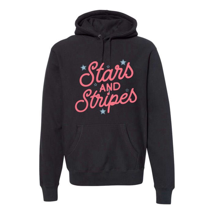 American Flag Stars And Stripes Premium Hoodie