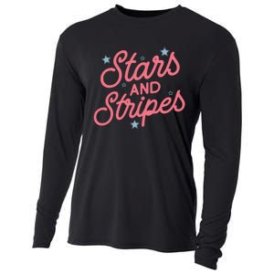 American Flag Stars And Stripes Cooling Performance Long Sleeve Crew