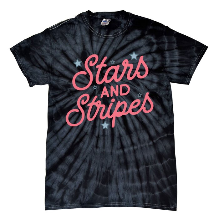 American Flag Stars And Stripes Tie-Dye T-Shirt