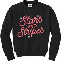 American Flag Stars And Stripes Kids Sweatshirt