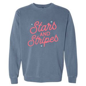 American Flag Stars And Stripes Garment-Dyed Sweatshirt