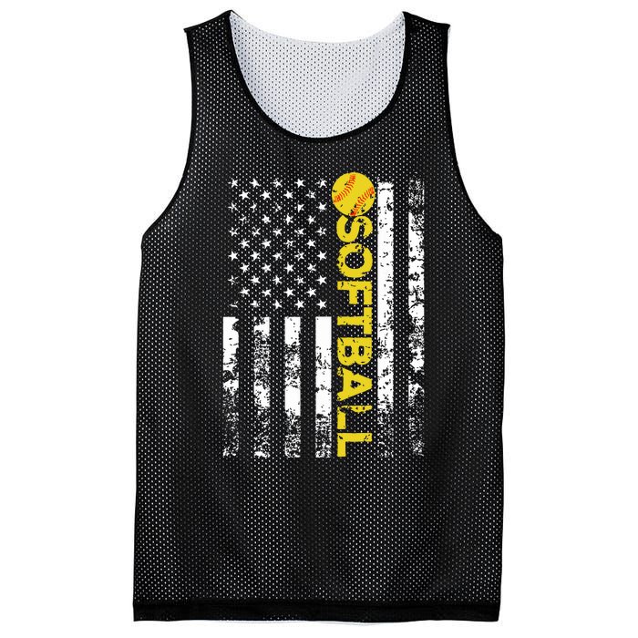 American Flag Softball Team Gift Mesh Reversible Basketball Jersey Tank