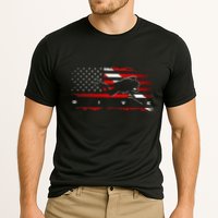 American Flag Scuba Diving Apparel Scuba Diving Cooling Performance Crew T-Shirt