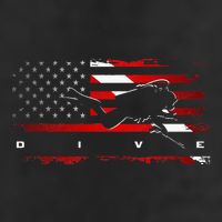 American Flag Scuba Diving Apparel Scuba Diving 25L Jumbo Tote