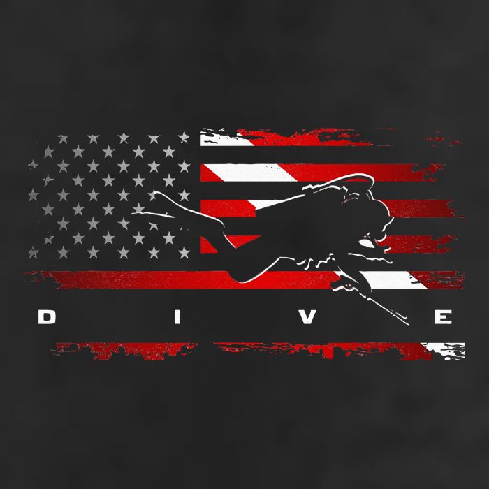 American Flag Scuba Diving Apparel Scuba Diving 25L Jumbo Tote