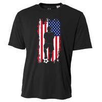 American Flag Soccer Apparel Soccer Cooling Performance Crew T-Shirt