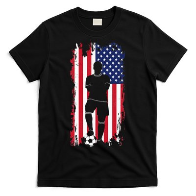 American Flag Soccer Apparel Soccer T-Shirt