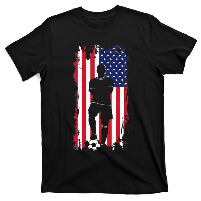 American Flag Soccer Apparel Soccer T-Shirt