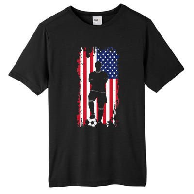 American Flag Soccer Apparel Soccer Tall Fusion ChromaSoft Performance T-Shirt