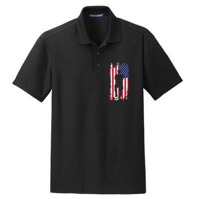 American Flag Soccer Apparel Soccer Dry Zone Grid Polo