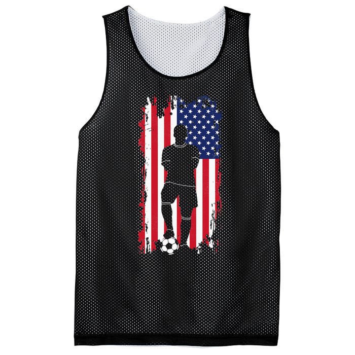 American Flag Soccer Apparel Soccer Mesh Reversible Basketball Jersey Tank