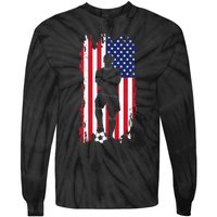 American Flag Soccer Apparel Soccer Tie-Dye Long Sleeve Shirt