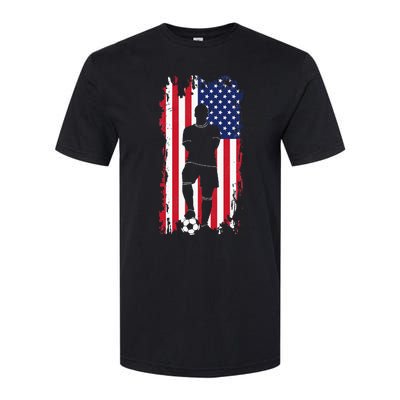 American Flag Soccer Apparel Soccer Softstyle CVC T-Shirt