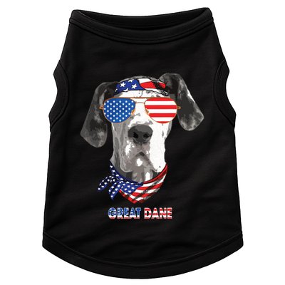 American Flag Shirts Great Dane Dog Lover Gifts Doggie Tank