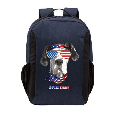 American Flag Shirts Great Dane Dog Lover Gifts Vector Backpack