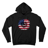 American Flag Sunflower 4th of July Independence USA Day Hoodie