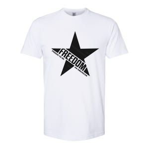 American Freedom Star Proud To Be An American Gift Softstyle CVC T-Shirt