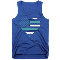 American Flag Sexual Assault Awareness Costume Ribbon Great Gift Tank Top