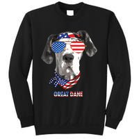 American Flag Shirts Great Dane Dog Lover Gifts Sweatshirt