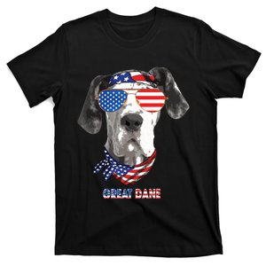 American Flag Shirts Great Dane Dog Lover Gifts T-Shirt