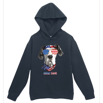 American Flag Shirts Great Dane Dog Lover Gifts Urban Pullover Hoodie