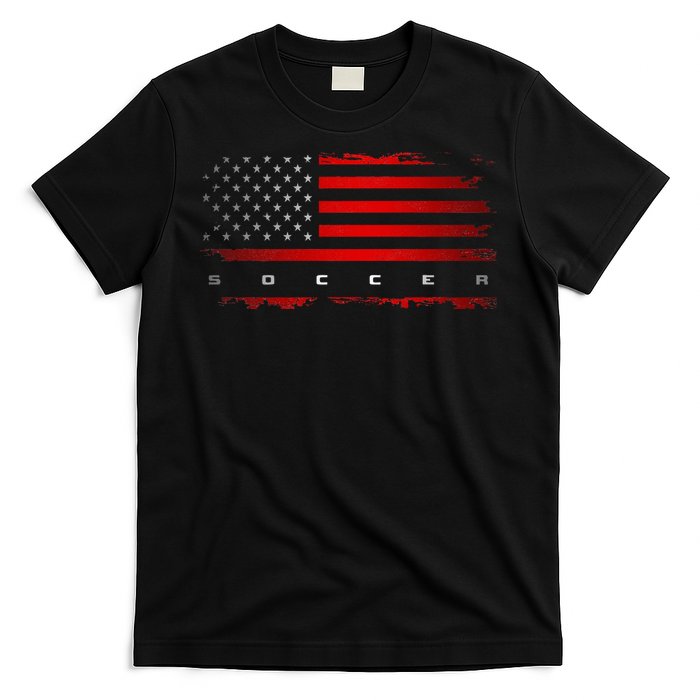 American Flag Soccer Apparel Soccer T-Shirt