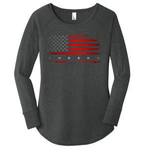 American Flag Soccer Apparel Soccer Women's Perfect Tri Tunic Long Sleeve Shirt