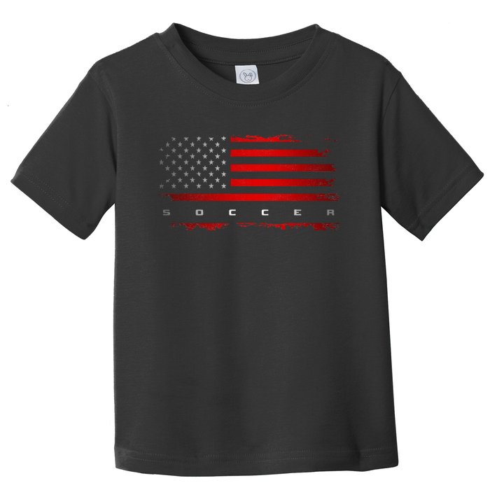 American Flag Soccer Apparel Soccer Toddler T-Shirt