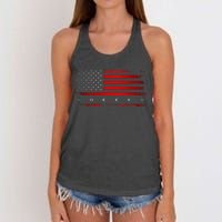 American Flag Soccer Apparel Soccer Women's Knotted Racerback Tank