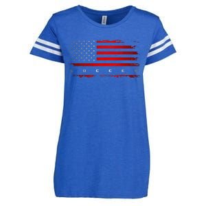 American Flag Soccer Apparel Soccer Enza Ladies Jersey Football T-Shirt