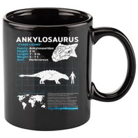 Ankylosaurus fact sheet Dinosaur Facts Gift 11oz C Handle Ceramic Mug