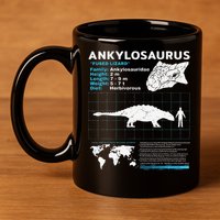 Ankylosaurus fact sheet Dinosaur Facts Gift 11oz C Handle Ceramic Mug