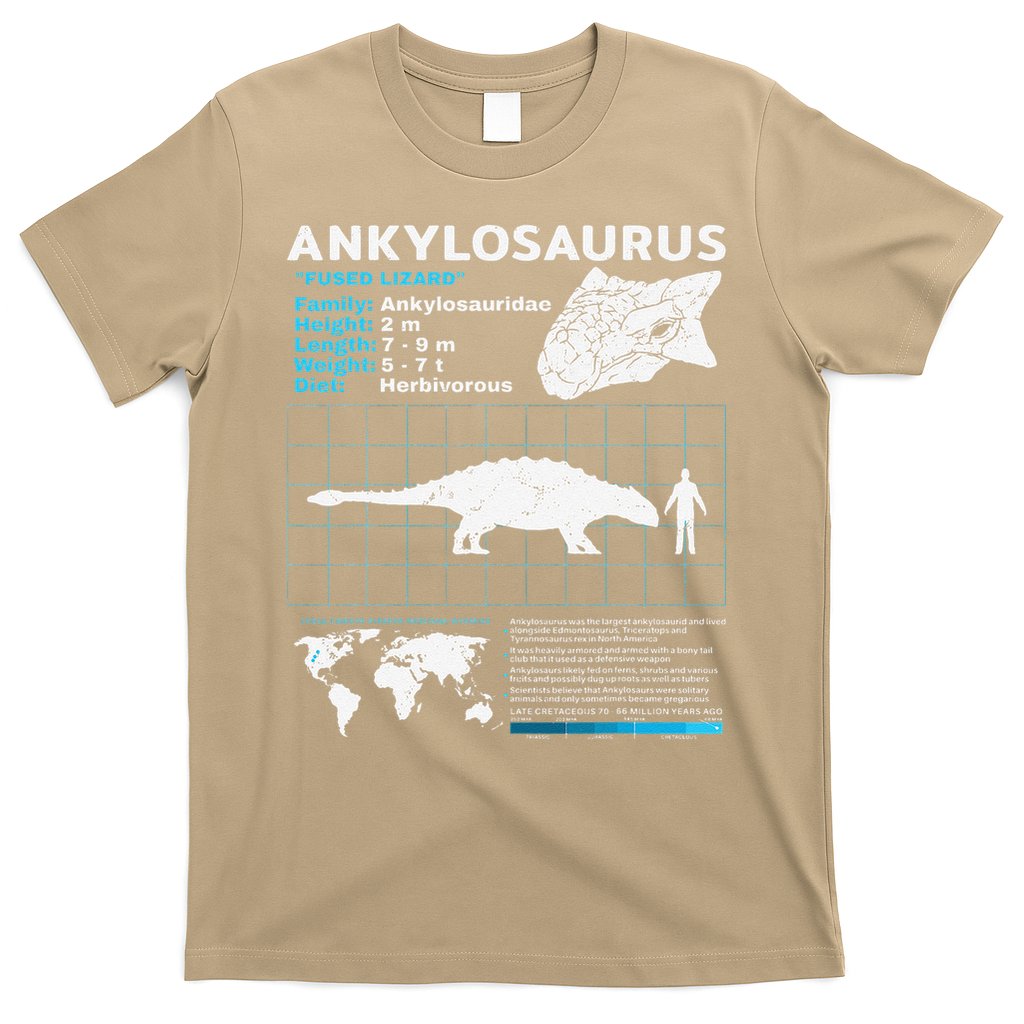 Ankylosaurus fact sheet Dinosaur Facts Gift T-Shirt