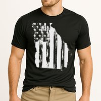 American Flag State Of Georgia Distressed Patriotic Cooling Performance Crew T-Shirt