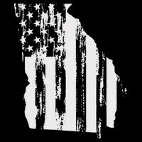 American Flag State Of Georgia Distressed Patriotic Cooling Performance Crew T-Shirt