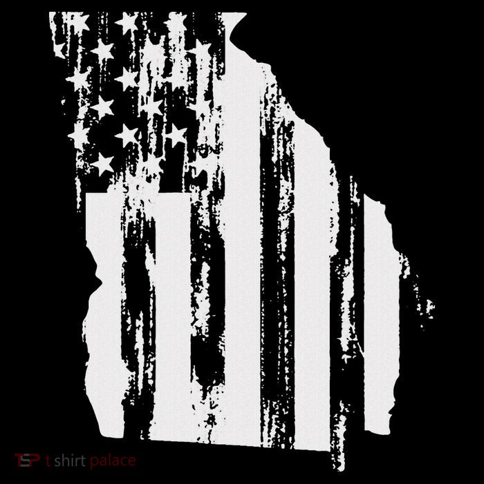 American Flag State Of Georgia Distressed Patriotic 16 in Basic Backpack