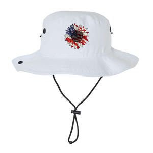 American Flag Sunflower 4th Of July Legacy Cool Fit Booney Bucket Hat