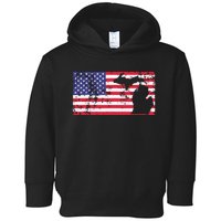 American Flag State Of Michigan Usa Fourth Of July Toddler Hoodie