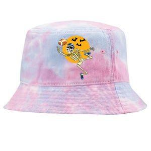 American Football Skeleton Halloween Boy Football Fan Tie-Dyed Bucket Hat