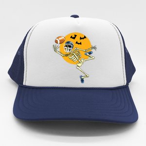 American Football Skeleton Halloween Boy Football Fan Trucker Hat