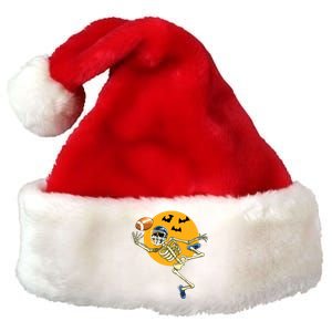 American Football Skeleton Halloween Boy Football Fan Premium Christmas Santa Hat